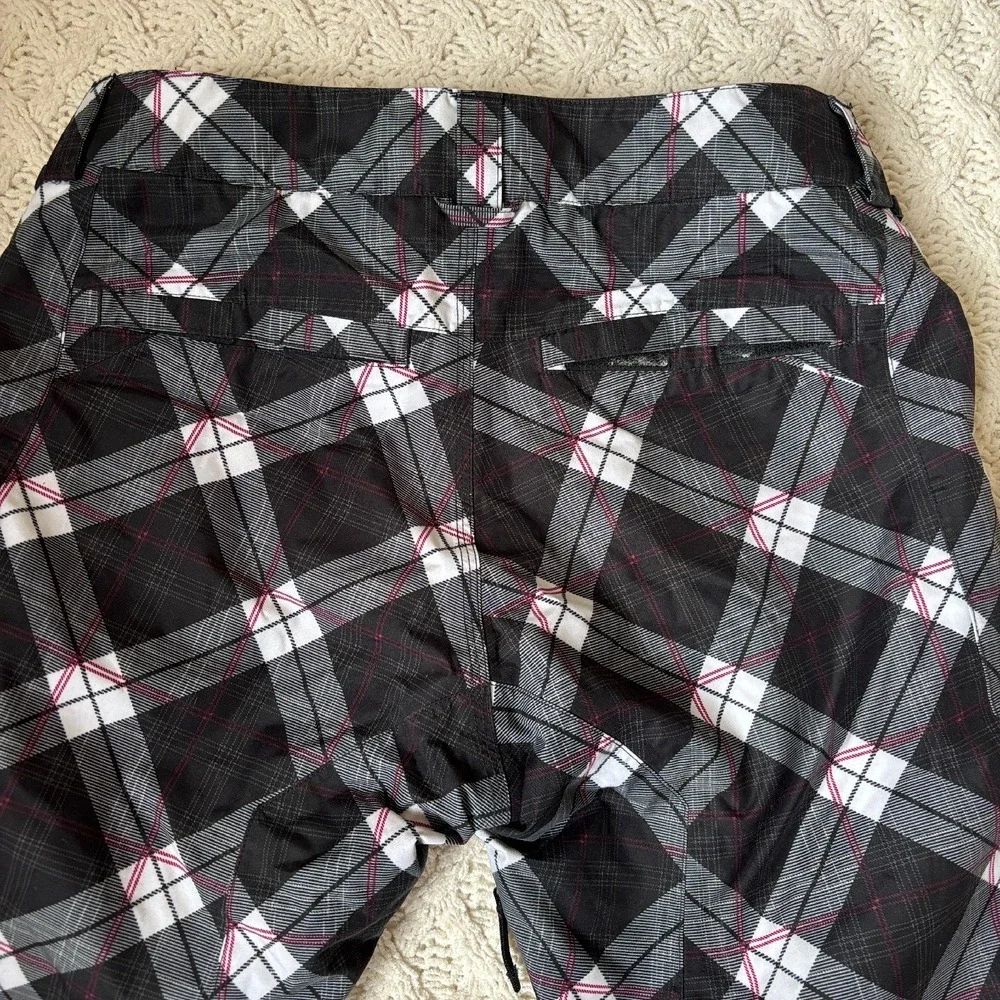Burton Snowboard Pants Plaid Insulated Waterproof Winter Skiing‎ Women's Sz S